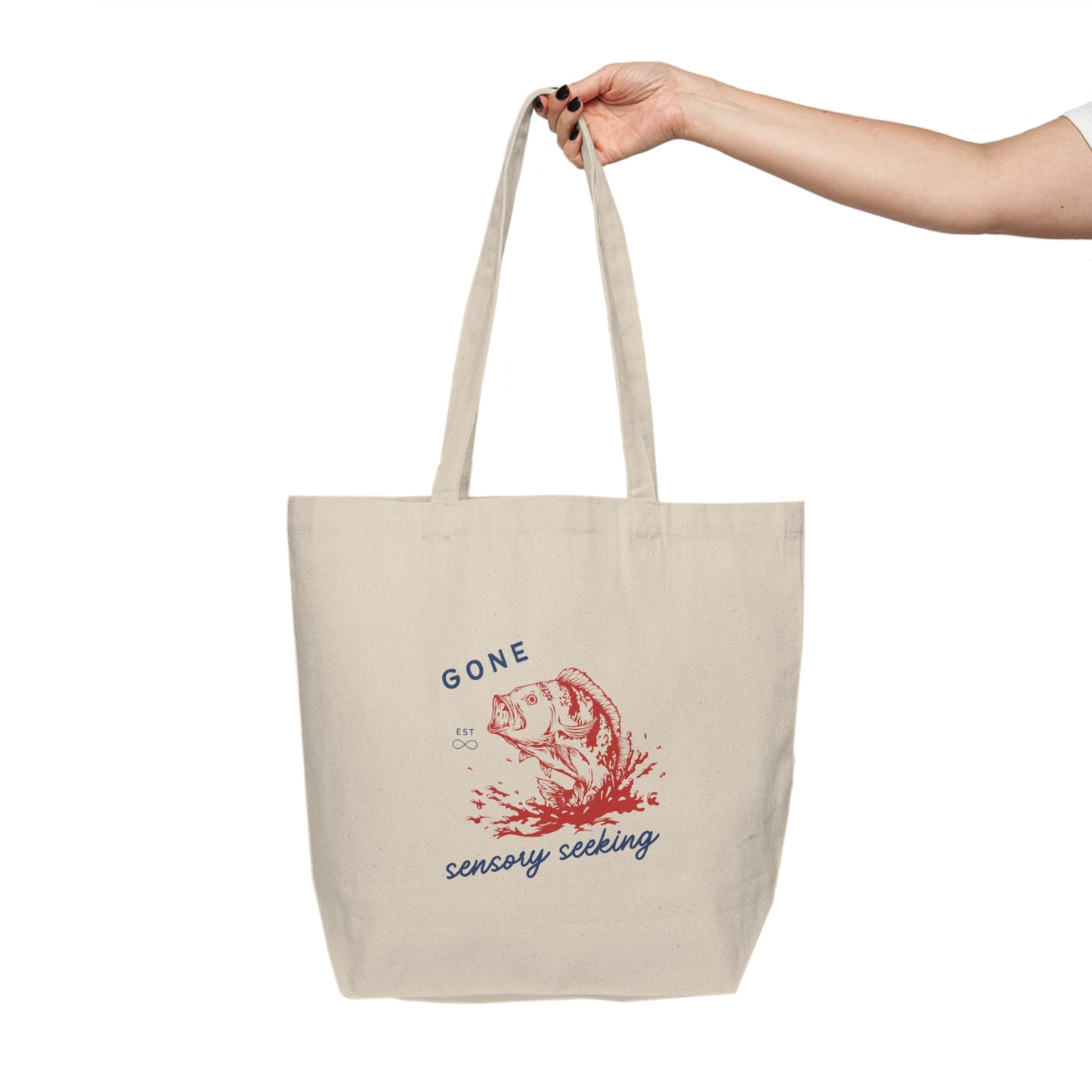 Gone Sensory Seeking Canvas Shopping Tote