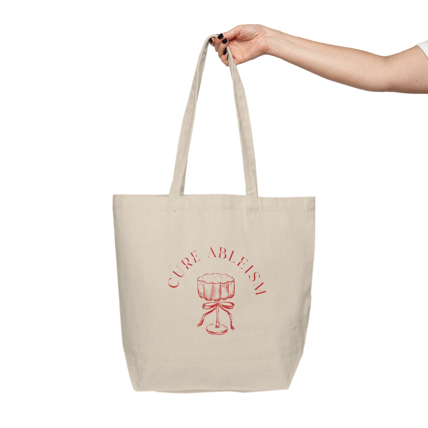 Cure Ableism Canvas Shopping Tote