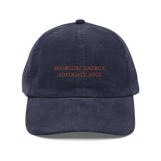 Showgirl x Advocate Vintage Corduroy Cap (Embroidery)