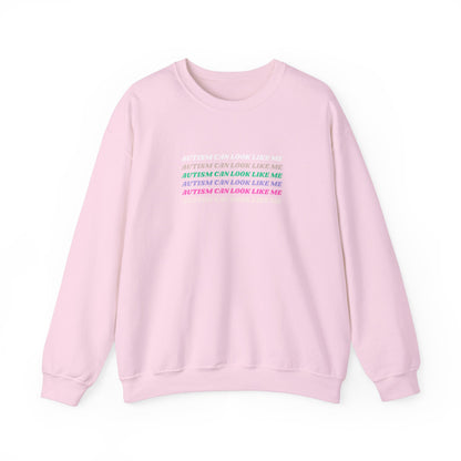 Autism Can Look Like Me Crewneck Sweatshirt
