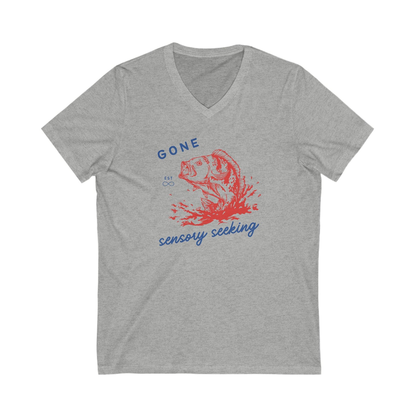 Gone Sensory Seeking V-Neck Tee
