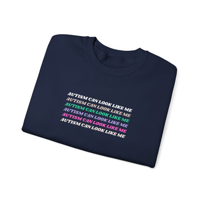 Autism Can Look Like Me Crewneck Sweatshirt