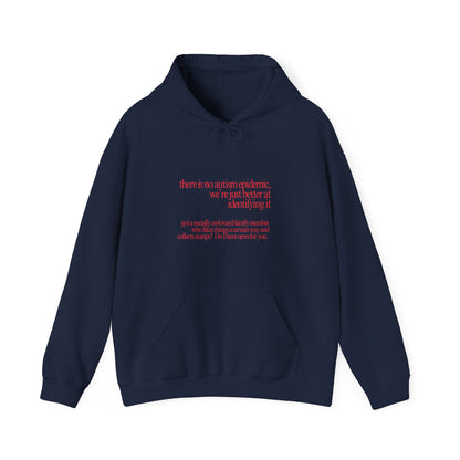 There is No Autism Epidemic Hooded Sweatshirt