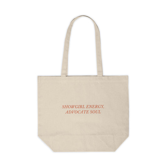 Showgirl x Advocate Canvas Shopping Tote