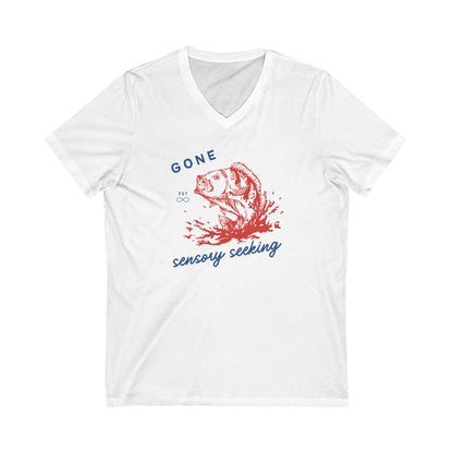 Gone Sensory Seeking V-Neck Tee