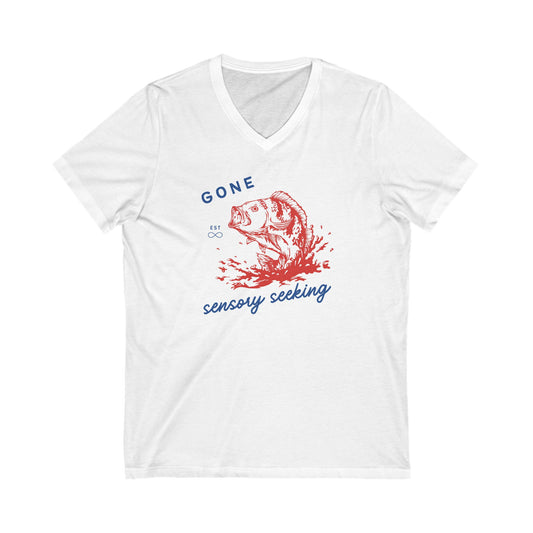 Gone Sensory Seeking V-Neck Tee