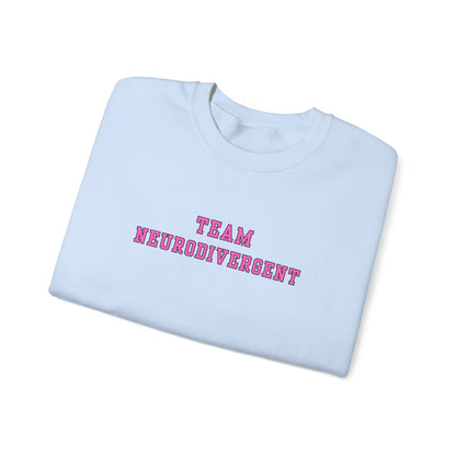 Team Neurodivergent Crewneck Sweatshirt
