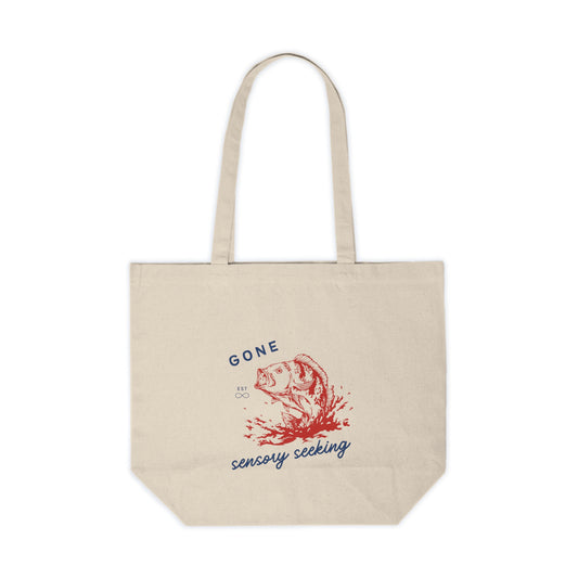 Gone Sensory Seeking Canvas Shopping Tote